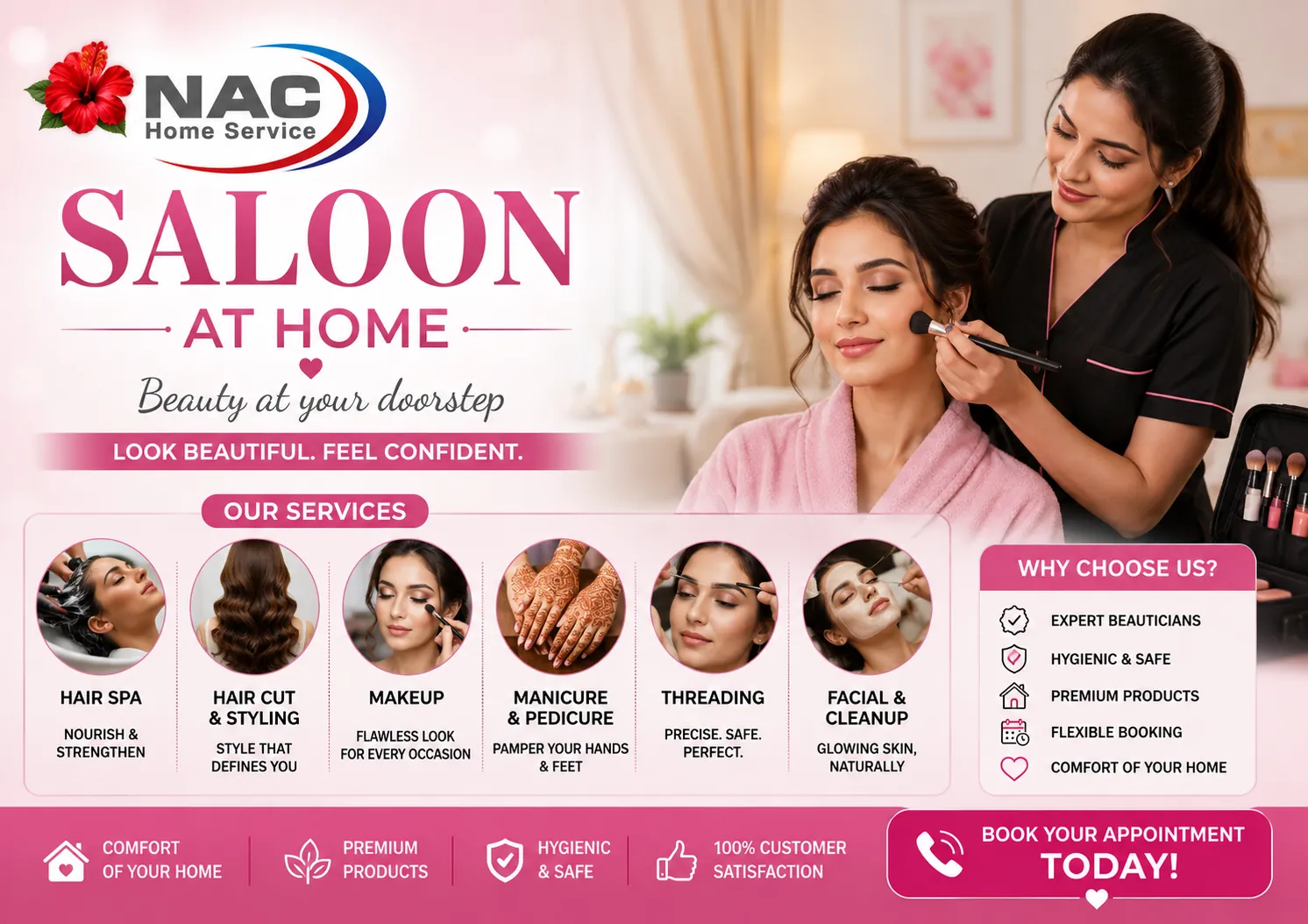 Women Salon at Home banner